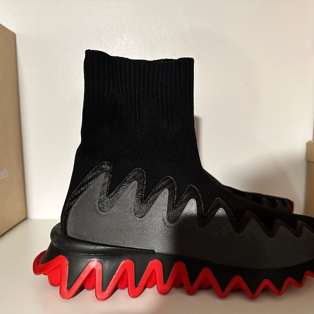 Christian Louboutin Sharky Sock Uomo Flat - Picture 3 of 10